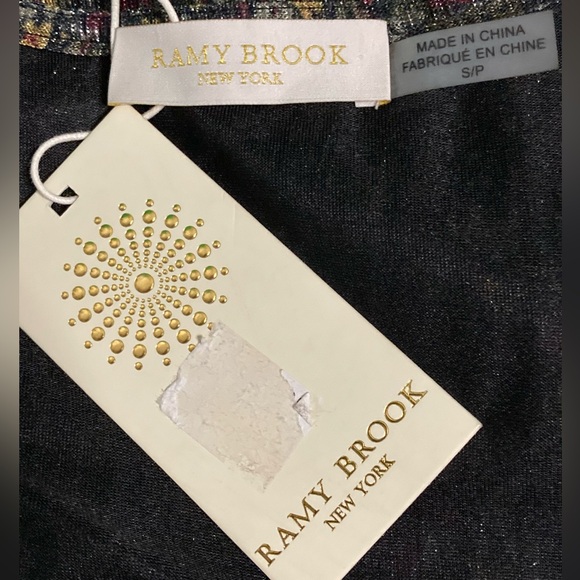 NWT Ramy Brook Lela Olive Multi Print Mini Dress - Sz S - Picture 6 of 9